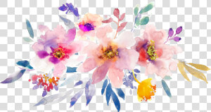 Flowers Paper Watercolor Painting   Spring Flowers Spring Illustration  HD Png Download