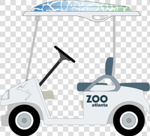 Zoo Golf Cart   Electric Cart At Zoo Atlanta  HD Png Download