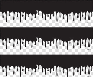 Photocake Edible Cake Banding   Black And White Slime  HD Png Download