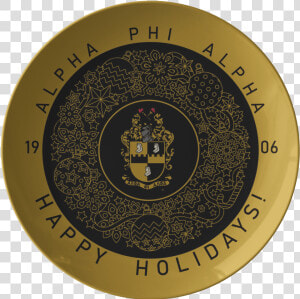 Alpha Phi Alpha Christmas Plate   Alpha Phi Alpha Shield  HD Png Download