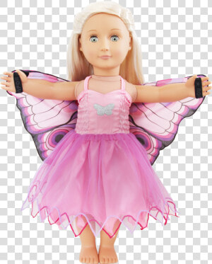 Pink Butterfly Dress Douglas Toys   Barbie  HD Png Download