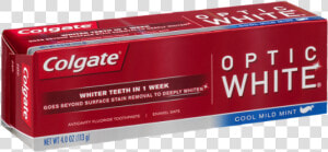 Colgate Optic White Toothpaste Box  HD Png Download