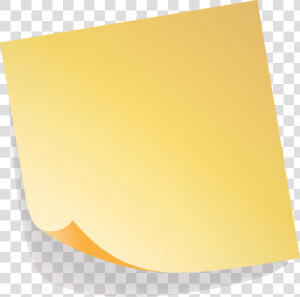 Vector Painted Notes Yellow Sticky Note Euclidean Clipart   Paper  HD Png Download