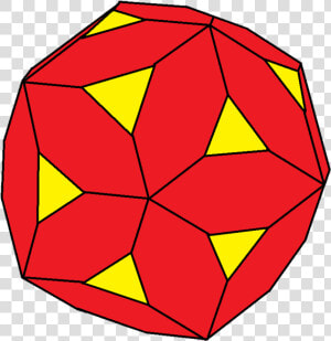 Chamfered Icosahedron   Platonic Solid  HD Png Download