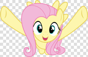 More Celebratory Hugs Definitely   Fluttershy Wants To Hug You  HD Png Download