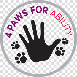 4 Paws For Ability   4 Paws For Ability Logo  HD Png Download