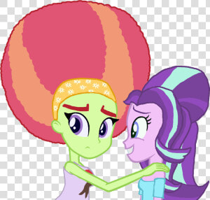 Starlight Glimmer With Afro Tree Hugger   Cartoon  HD Png Download