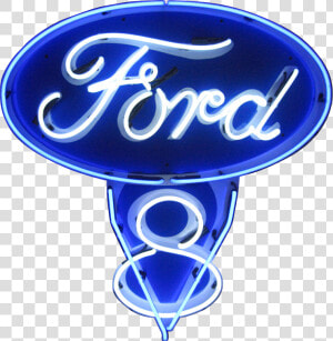 Ford V8 Neon Sign   Ford V8 Logo Png  Transparent Png