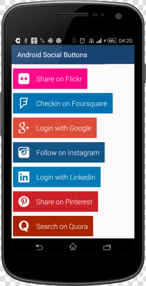 Transparent Login Buttons Png   Android Social Login Buttons  Png Download