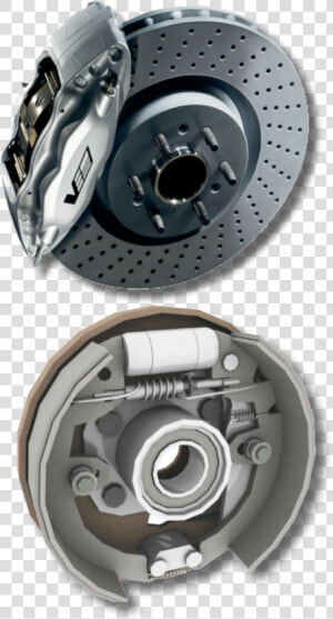 Disc Brakes   Drum Brakes   Types Of Brakes In Car  HD Png Download