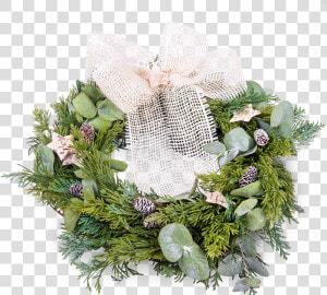 Natural Christmas Wreath   Wreath  HD Png Download