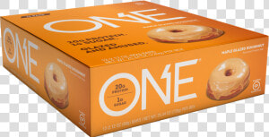 One Bars Maple Glazed Doughnut Protein Bar   One Protein Bar Chocolate Chip Cookie Dough  HD Png Download