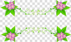 Spring Border Png   Viền Hoa Trang Trí  Transparent Png