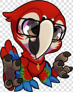 Cute Chibi Joel The Green Winged Macaw   Cartoon  HD Png Download