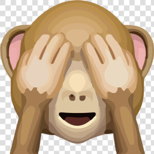 Vectorised Emoji   Monkey Emoji  HD Png Download