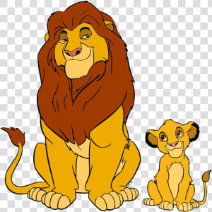 Simba And Mufasa Clipart  HD Png Download