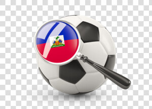 Football With Magnified Flag   South Korea Soccer Ball Png  Transparent Png