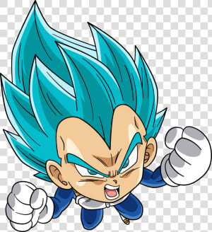 Goku Clipart Anime Chibi   Vegeta Dragon Ball Chibi  HD Png Download