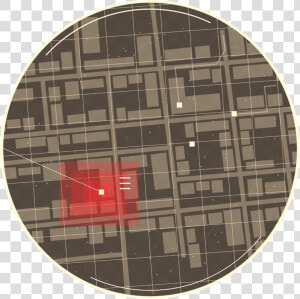 A Zoomed In Map With Red Indicating A Specific Building  HD Png Download