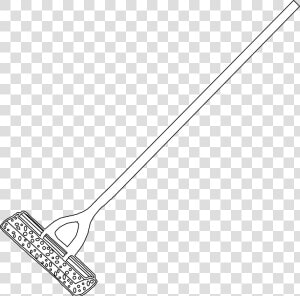 Mop Lineart Svg Clip Arts   Squeegee Clipart Black And White  HD Png Download