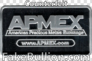 Click To Enlarge Image Apmex Bar Fake Reverse   Label  HD Png Download