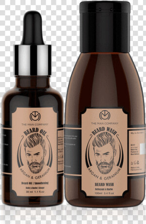 Beard Combo   Man Company Argan  amp  Geranium Beard Wash  HD Png Download