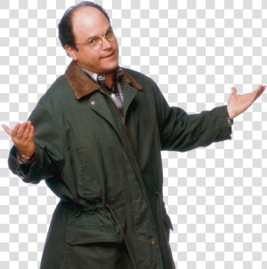 George Costanza In A Raincoat   Transparent George Costanza Png  Png Download