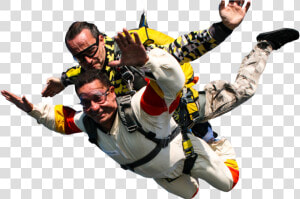 Tandem skydiving   People Skydiving No Background  HD Png Download