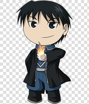 Transparent Roy Mustang Png   Fullmetal Alchemist Mustang Chibi  Png Download