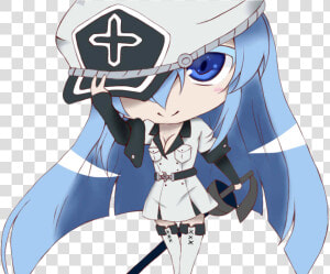 Sticker Kikoojap Esdeath Akame Ga Kill Chibi   Akame Ga Kill Esdeath Chibi  HD Png Download