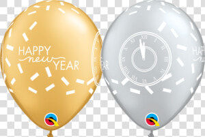 11 All Around Latex Balloons New Years Confetti  HD Png Download