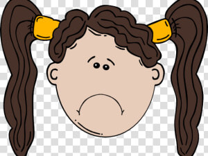 Sad Girl Clipart   Clip Art Silly Face  HD Png Download