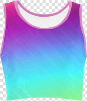 Neon Rainbow Rays Of Light Women S Crop Top   Active Tank  HD Png Download