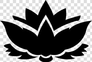 Plant flower leaf   Lotus Flower Silhouette Png  Transparent Png