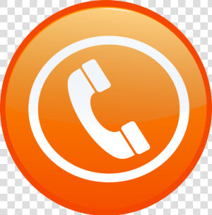 Phone Call Icon Png   Telephone Logo Png Orange  Transparent Png