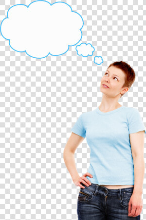 Thinking Woman Png Transparent Picture   Woman Idea Png  Png Download