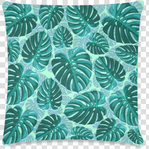 Tropical Leaf Monstera Plant Pattern Custom Zippered   Swiss Cheese Plant  HD Png Download