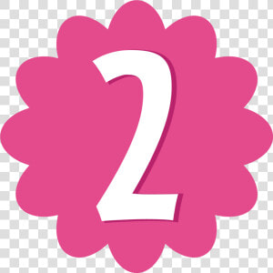 Birthday Number 2 Birthday Clipart   Pink Number 2 Clipart  HD Png Download