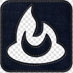 Denim Jean Social Feedburner Logo Square Icon   Icon  HD Png Download