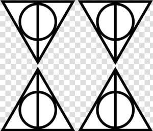 Deathly Hallows Symbol Transparent   Harry Potter The Deathly Hallows Sign  HD Png Download