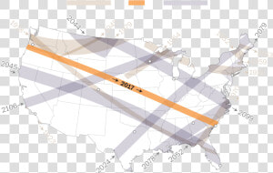 1918 Solar Eclipse Path  HD Png Download