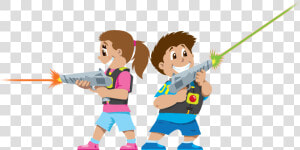 Clip Art Freeuse Stock Kids Playing Tag Clipart   People Playing Laser Tag Clipart  HD Png Download