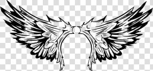 Tattoo Of Pro Wings Vector The Bird Clipart   Tribal Wing Vector Png  Transparent Png