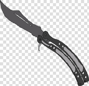 Transparent Butterfly Knife Png   Csgo Butterfly Knife Png  Png Download