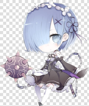  rezero  rem  cute  chibi  anime   Rem Chibi Render  HD Png Download