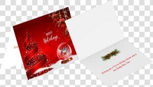 Christmas Card Mockup Folded  HD Png Download