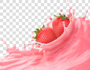 Strawberry Milk Png   Strawberry Milk Splash Png  Transparent Png