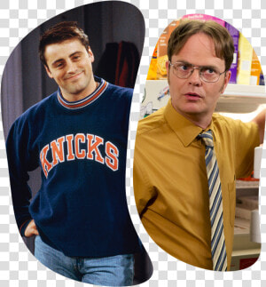 Joey From Friends And Dwight From The Office   Friends And The Office  HD Png Download