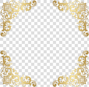 Free Png Download Gold Decorative Corners Transparent   Gold Decorative Frame Png  Png Download