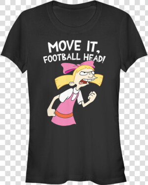 Junior Move It Football Head Hey Arnold Shirt   Helga Hey Arnold Shirt  HD Png Download